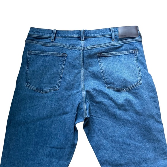 Lands' End Men's 37 Square Rigger Traditional Fit Coupe Classique Blue Jeans - Picture 6 of 11